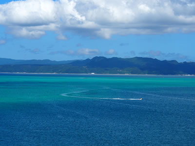 青い海